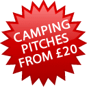 camping pitches from £5